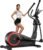 Elliptical Exercise Machine with 15.5”-17” Stride & Heart Rate Grips,Ultra Silent Magnetic Elliptical Machine for Home with 16 Levels Resistance and LCD Monitor,400 LBS Weight Capacity