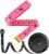 iBayam 2 Pack Tape Measure Measuring Tape for Body Fabric Sewing 60″/150cm | Soft Pink & Retractable Black Double Scales Ruler, Vinyl Measuring Tape for Tailor Home Craft Body Weight Loss Cloth Knitting