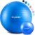 kisnbld Exercise Ball, Extra Thick Yoga Ball for Workout Pregnancy Stability, 4 Sizes Anti-Burst Balance Ball with Foot Pump – Heavy Duty Fitness Ball Chair for Office, Home & Gym