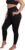 AKARA Postpartum Tummy Control Leggings for Women – No Roll Down Leggings – Two Pockets Three Tier High Waist Band Yoga Pants