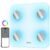 Alcedo Smart Body Fat Scale, Color-Changing Scale, Bluetooth, White