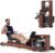 YOSUDA Water Rowing Machine Foldable for Home Use 5.8 Gal Large Water Tank | Immersive Wooden Water Rower Machine, Dedicated Monitor & Bluetooth APP, 4-Blade Paddle, 400LBS Weight Capacity