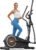 Niceday Elliptical Exercise Machine with 15.5/18/19IN Long Stride | Compact Elliptical Machine for Home Use, 16 Resistance Levels; 400LBS Stable Loading Capacity; Kinomap APP Support