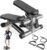 Sweetcrispy Mini Stair Steppers with Resistance Bands for Exercise at Home, Portable Exercise Twist Stepper Machine for Full Body Workout, 300LBS Capacity