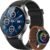Fitpolo Smart Watch for Men Android & iPhone (2 Bands Jet Black)