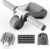 Portable Ab Roller Wheel with Knee Pad & Storage Bag, Foldable Design Quiet Wheels with Smooth Bearings, At Home Gym Travel for Strength Training