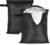 OTraki 12×16 inch Wet Bag 2Pcs Waterproof Swim Bag for Wet Clothes Small Swimsuit Dirty Clothes Laundry Bag Travel Machine Washable for Gym Beach Pool Drying Do Not Exceed 176℉ Black