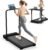 Walking Pad Treadmill for Home – Folding Treadmills with Handle Bar Portable Compact Fold up Indoor Foldable Handles Electric Walk Pads Small Spaces Mini Running Quiet Under Bed Office