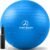 ProBody Pilates Yoga Ball – Gym Grade Exercise Ball | Sizes 45/55/65/75/85 cm, 880 lb Load, CA 10P Cert, PT & Prenatal Use, Recommended by OBs, Pump