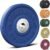 FEIERDUN Color Bumper Plate Set, 2-Inch Olympic Weight Plates, Low Bounce Rubber Barbell Plates with Stainless Steel Insert for Weightlifting, Strength Training, CrossFit & Home Gym, 10LB-370LB