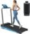 WELLFIT Folding Treadmill for Home, Walking Pad with Incline and Handle Bar | 350+lbs Capacity,Under Desk Treadmill for Home Small Office,Low Noise Treadmills with Smart Voice Control for Jogging Running