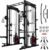 RitFit M1 Pro Smith Machine Cable Crossover Power Cage Home Gym | Dual 360 Cables, Barbell & Handles, LAT Pulldown, 1850LBS Weight Capacity
