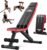 NICEPEOPLE Adjustable Weight Bench for Home Gym, 660LBS Capacity Workout Bench with 8 Backrests for Chest Shoulders Arms, Compact and Foldable Strength Bench for Small Space Apartment Room