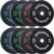 2-Inch Bumper Plate, Olympic Weight Plate HIGH BOUNCE | ODOR-FREE | NOISE-REDUCING | ABSORB IMPACT Bumper Weight Plate with Steel Insert Strength Training Weight Lifting Plate