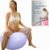 ProBody Pilates Pregnancy Ball – Yoga Ball for Pregnancy with Book, Prenatal, Labor & Postnatal Maternity Exercise