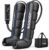 Sequential Leg Compression Massager for Circulation : Full Leg Air Compression Boots for Massage Therapy & Fatigue Relief – 9 Intensity, 6 Modes, 3 Timers for Athletes, Runners, Gym (Medium)