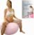 ProBody Pilates Pregnancy Ball – Yoga Ball for Pregnancy with Book, Prenatal, Labor & Postnatal Maternity Exercise