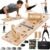 Wooden Push Up Board 30 in 1 Foldable with Resistance Bands – Thickened Pine Wood Multi-Push Up Board for Men & Women, Portable Gym/Home Workout Gear for Chest, Shoulders, Arms & Back